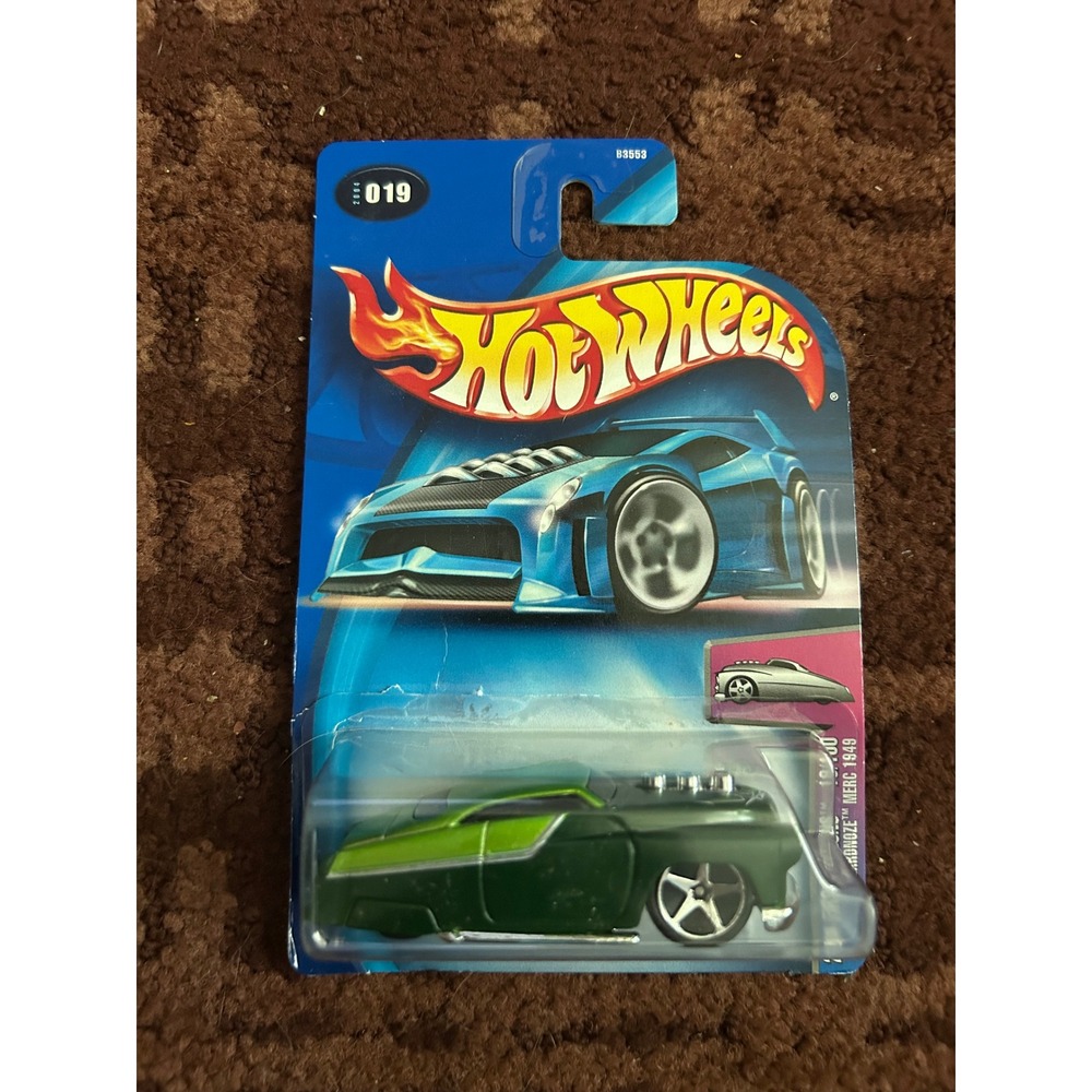 Hot Wheels 2004 First Editions Merc 1949 Green 019 B3553 1/64 Diecast Car‎